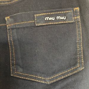 Authentic Miu Miu jeans.